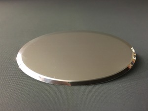 Namnbricka oval blank silver