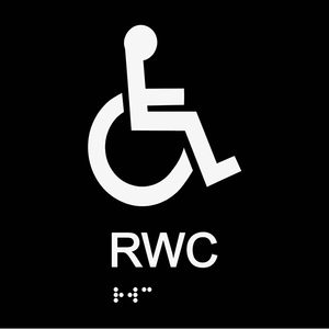 Informationsskylt RWC blindskrift
